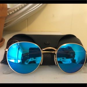 Ray ban round flash lenses